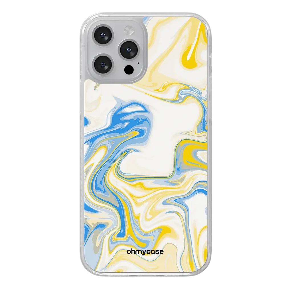 Case - Yellow Liquid Marble