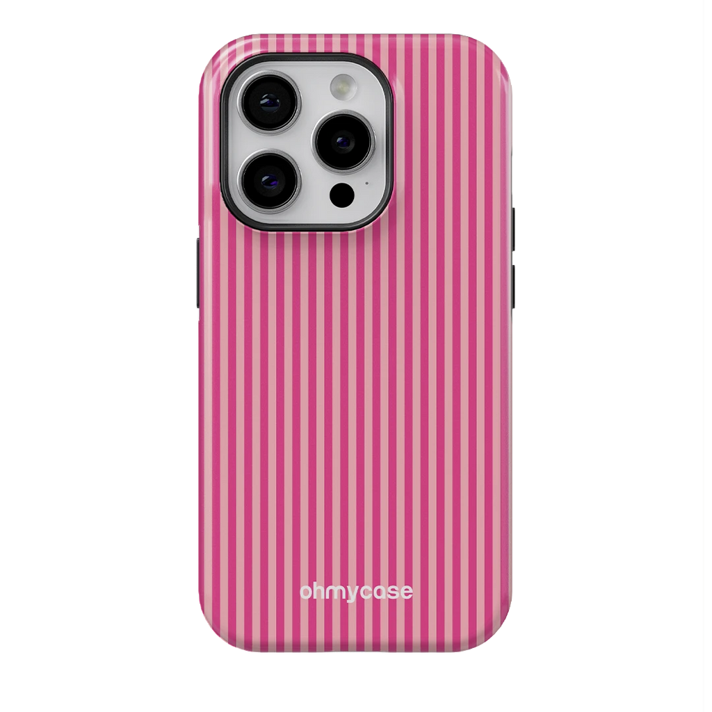 Coque Bold - Striped Pink on Pink