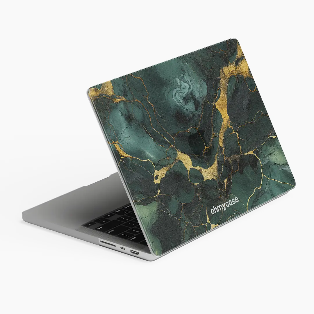 Coque Mac - Émeraude Dorée