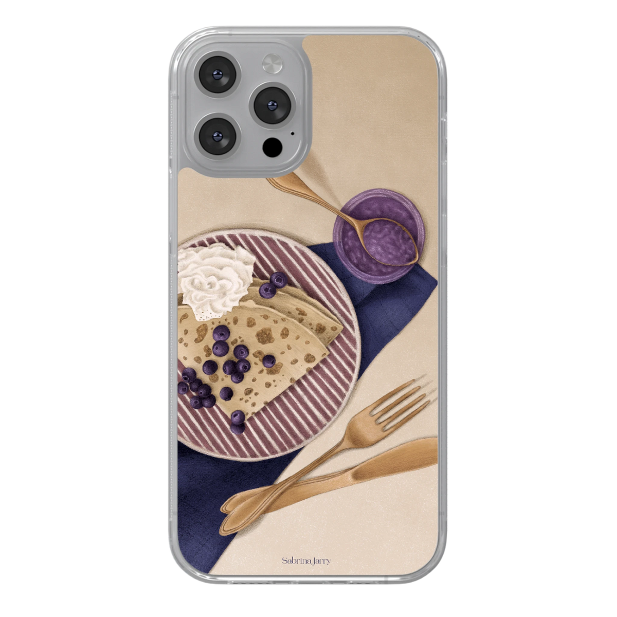 Crêpes aux myrtilles - Sabrina Jarry