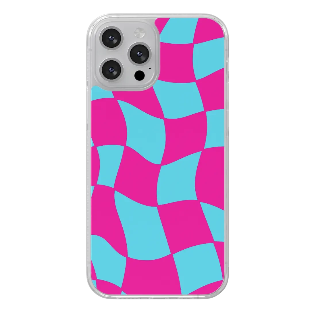 Blue Pink Checkerboard - Ophelie