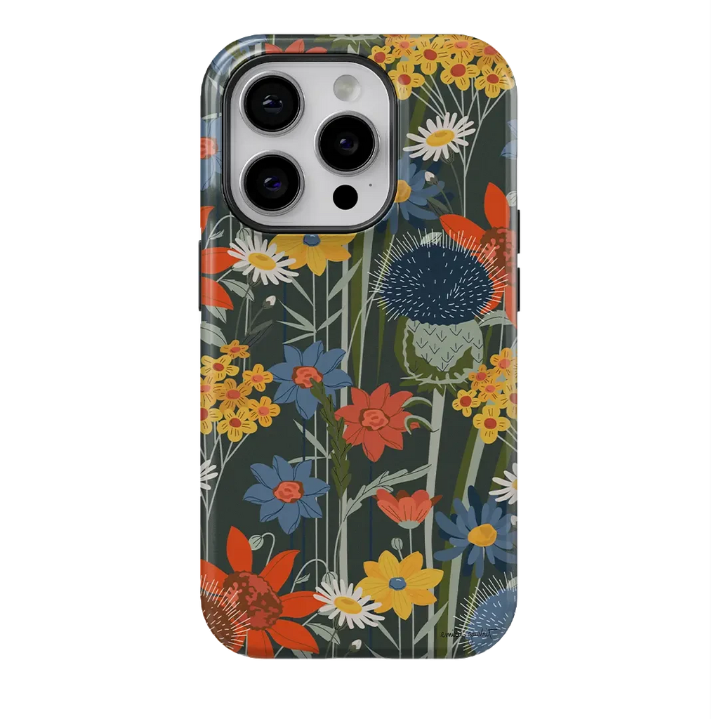Fleurs des champs vert - Émilie GAUVRIT