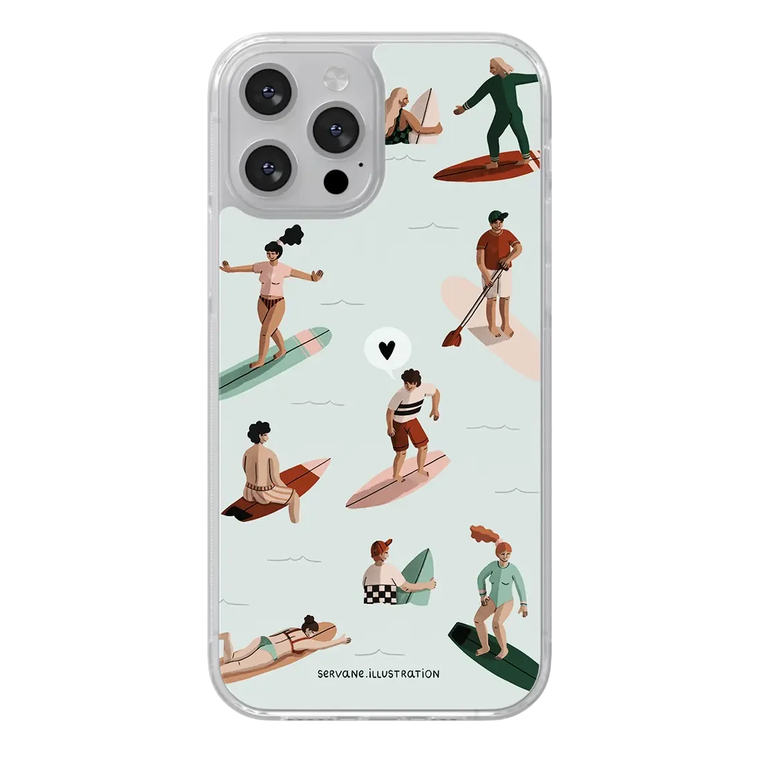 Les surfeurs - Servane illustration
