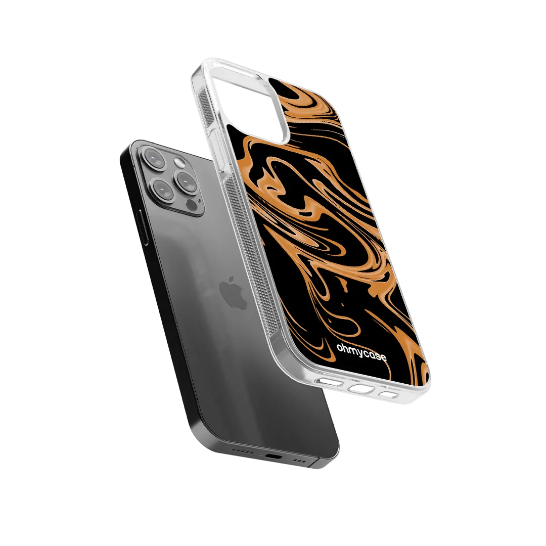 Ohmycase - Coque Liquide Orange
