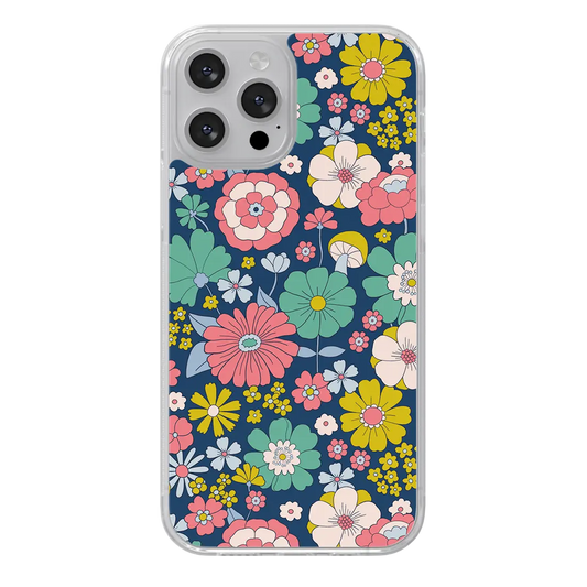 RETRO-FLOWERS-BLUE - CHACHAPOP