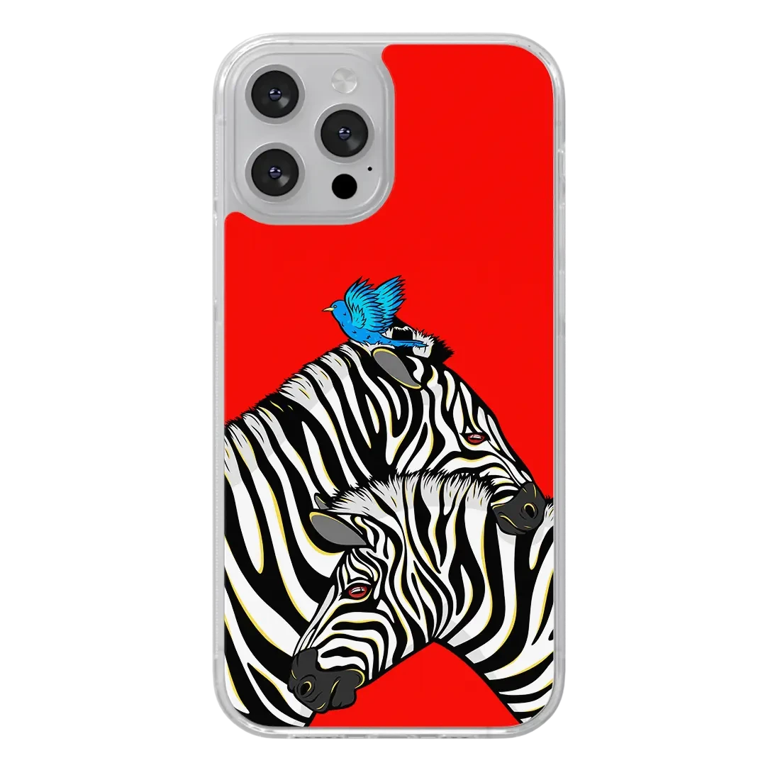 Two zebras and a bird - Jenny Rattina