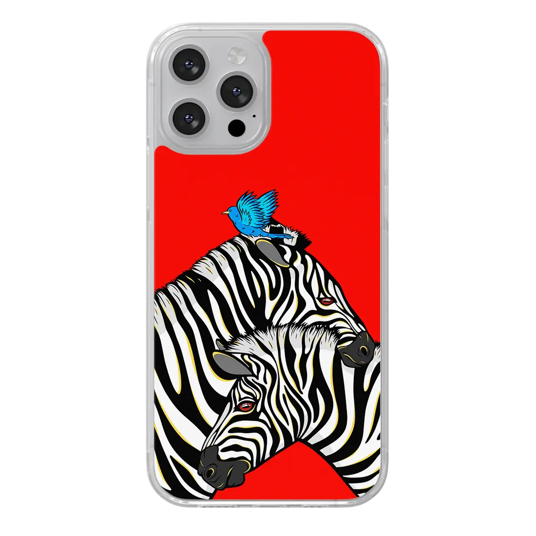 Two zebras and a bird - Jenny Rattina