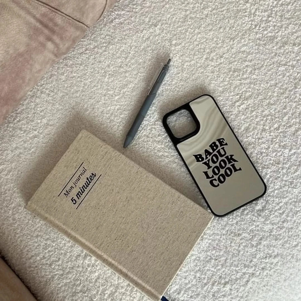 Coque Miroir - Babe You Look Cool (Black)
