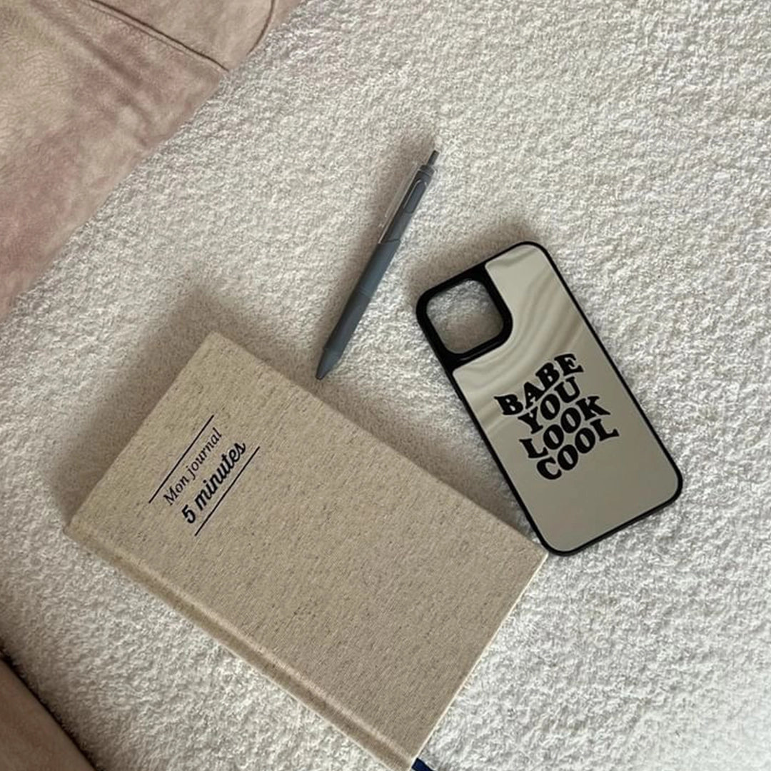 Coque Miroir - Babe You Look Cool (Black)