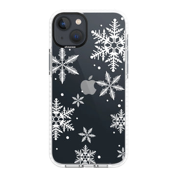 Coque - Christmas Edition - Snowflakes (blanc)